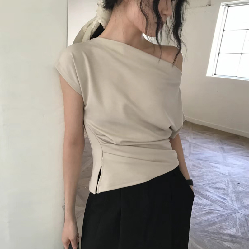 Elegant One-Shoulder Design Se - Korean Women Lifestyle 리뷰 및 가격