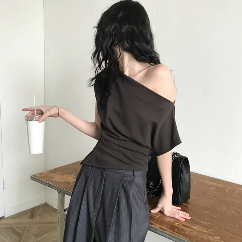Elegant One-Shoulder Design Se - Korean Women Lifestyle 리뷰 및 가격