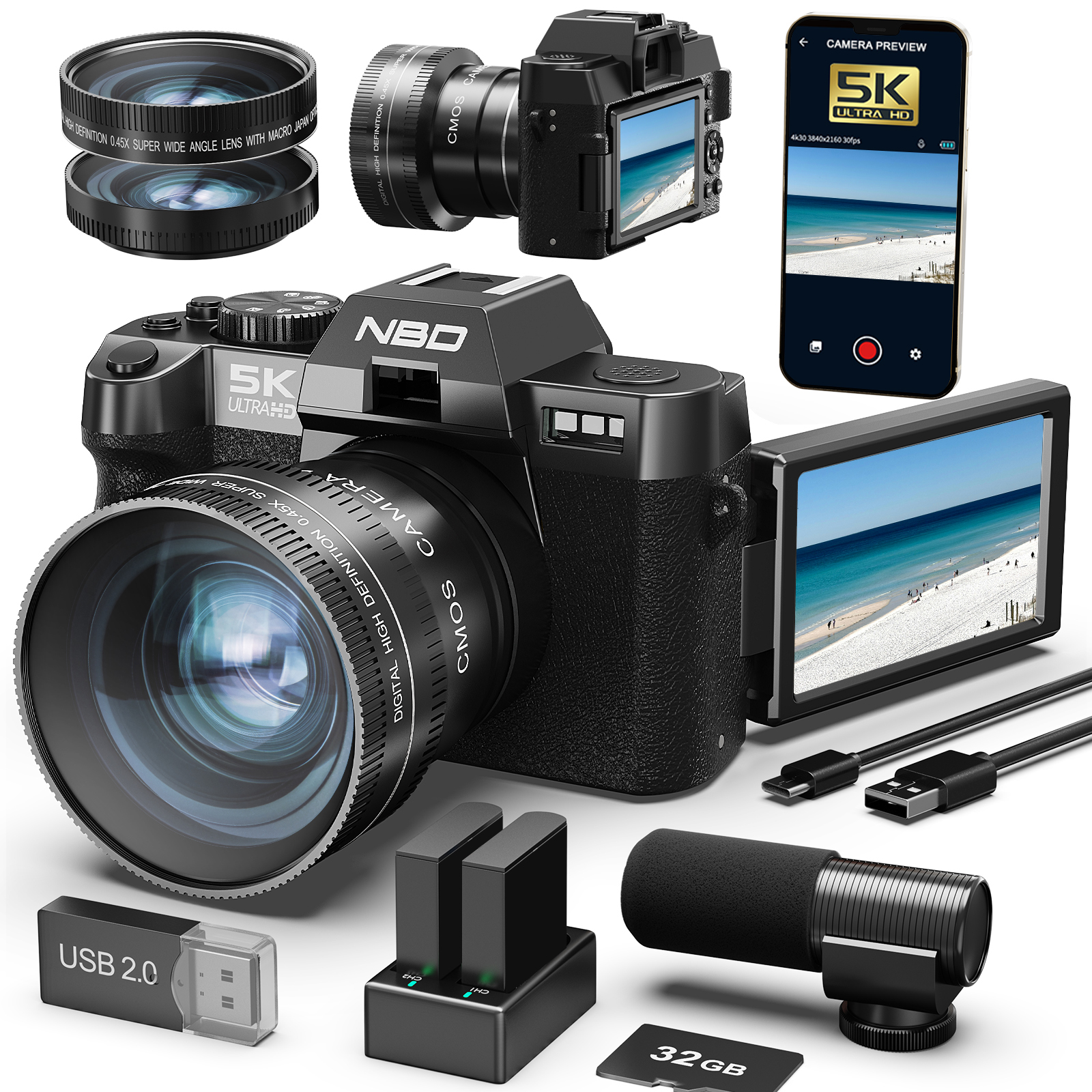 NBD Digital Cameras 5K&48MP Ph - Korean Lifestyle & Kids Boutique 리뷰 및 가격