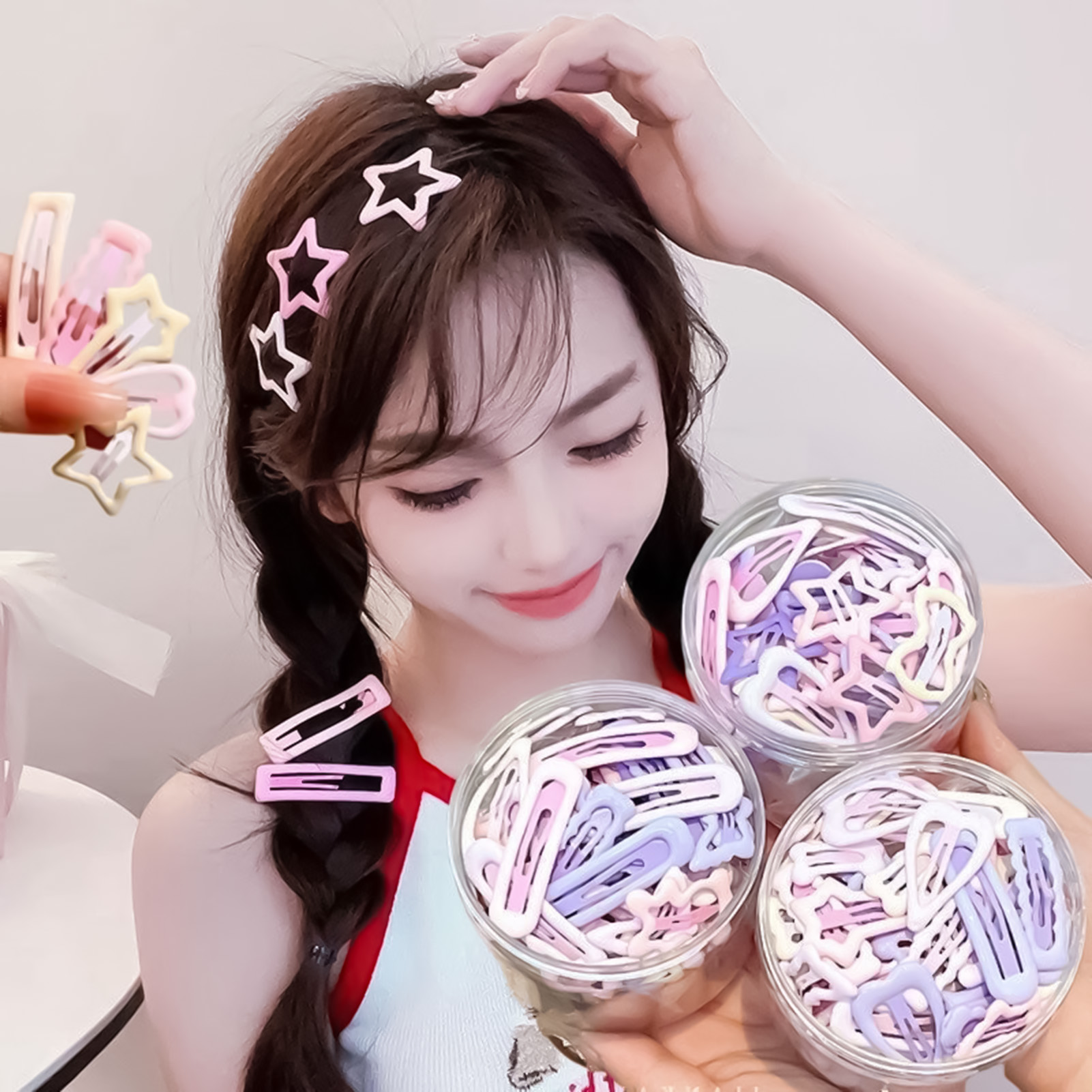 3PCS Sweet Style Headwear Pins - Korean Women Lifestyle 리뷰 및 가격