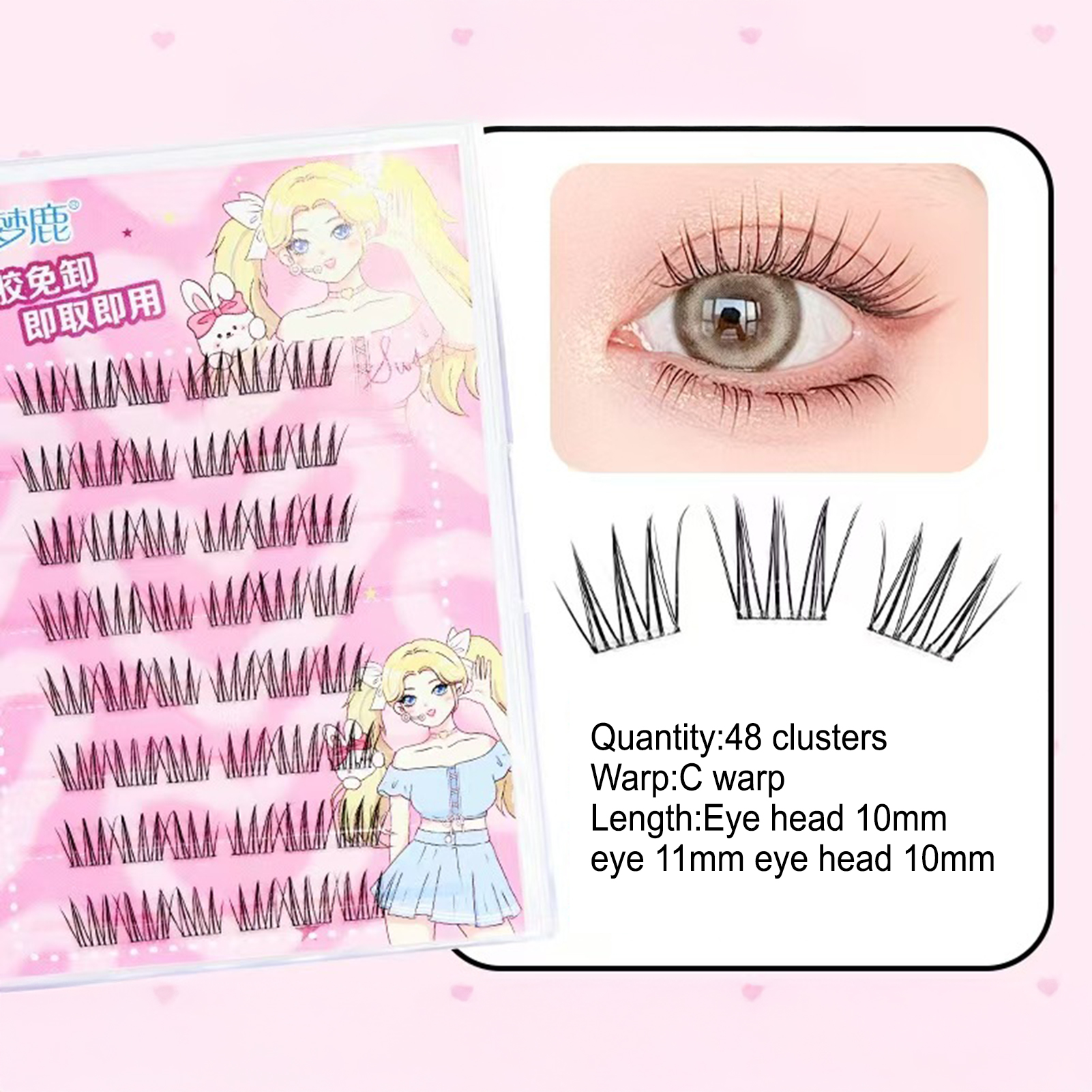 Women DIY Curling Eyelash Clus - Korean Women Lifestyle 리뷰 및 가격