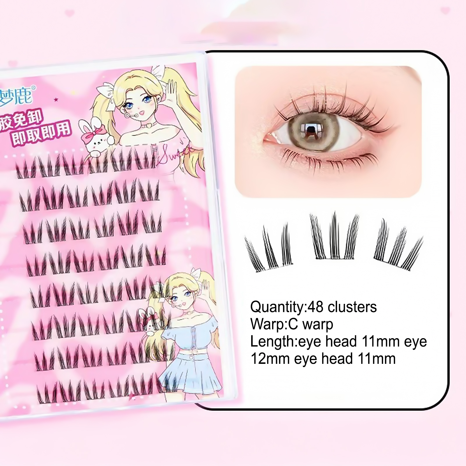 Women DIY Curling Eyelash Clus - Korean Women Lifestyle 리뷰 및 가격