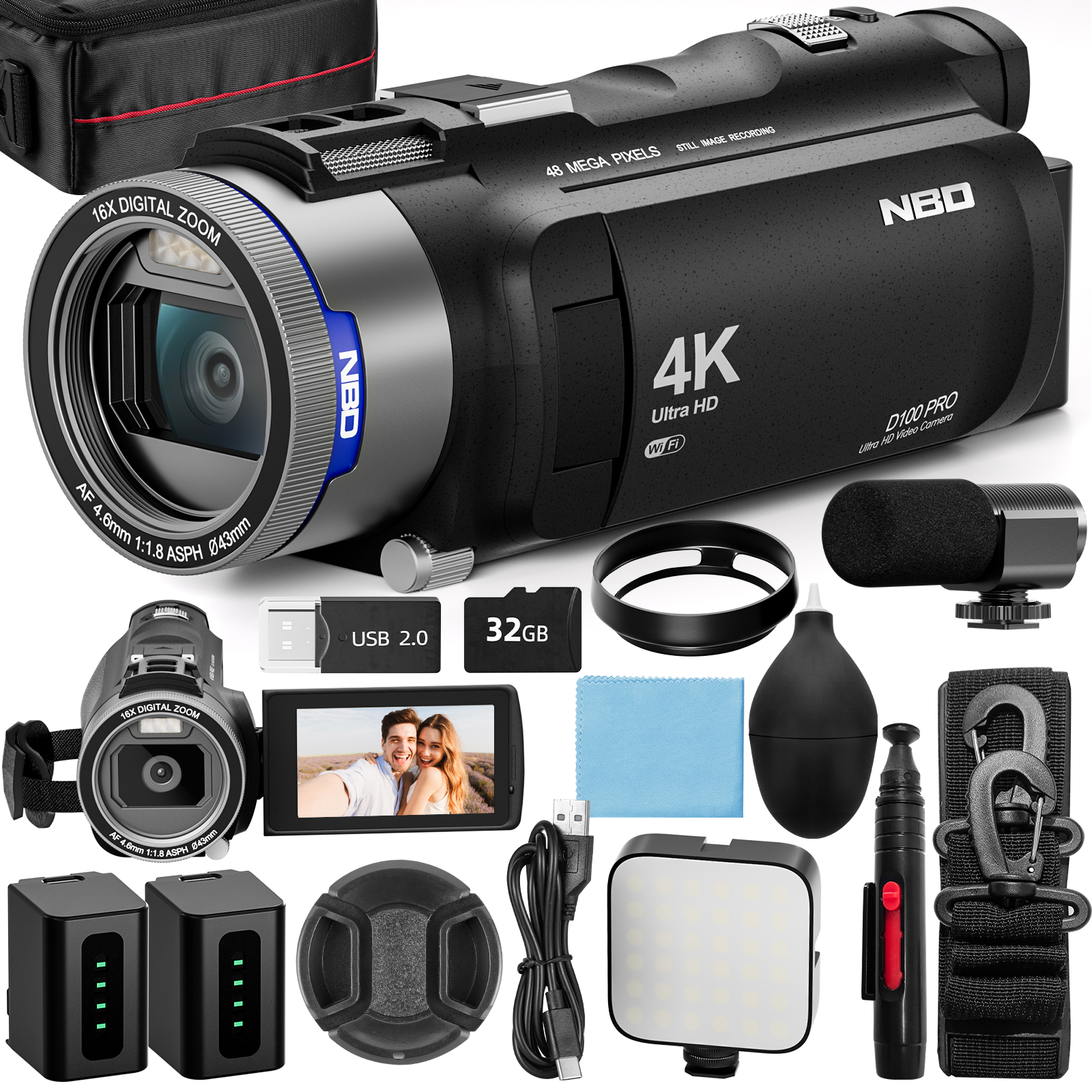 NBD 4K HD&48MP Camcorder Video - Korean Lifestyle & Kids Boutique 리뷰 및 가격