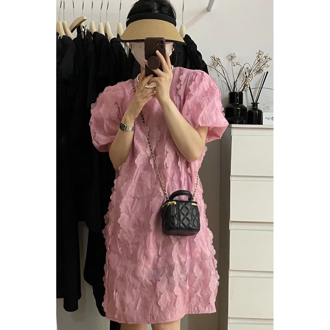 Floral Bubble Sleeve Dress Kor - Korean Lifestyle & Kids Boutique 리뷰 및 가격